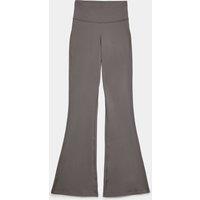 Goodmove Essential High Waisted Flared Leggings Mid Grey