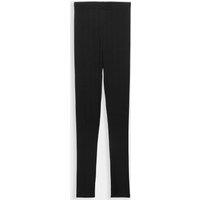 M&S Thermal Pointelle Leggings Black