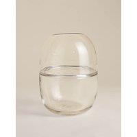M&S Medium Glass Round Band Vase Clear