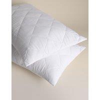 M&S 2 Pack Everyday Pillow Protectors White