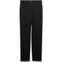 JAEGER Pure Wool Straight Leg Trousers Black