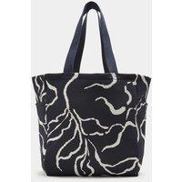 Autograph Floral Tote Bag Dark Navy
