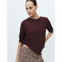 M&S Pure Cotton Printed Pyjama Set Brown Mix