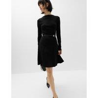 M&S Jersey Mini Skater Dress Black
