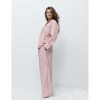 M&S Pure Cotton Striped Pyjama Bottoms Pink Mix