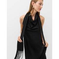 M&S Satin Scarf Detail Mini Shift Dress Black