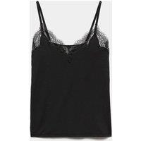 Autograph Modal Rich Thermal Vest Top with Cashmere Black