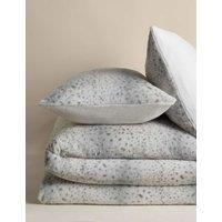 M&S Snow Leopard Faux Fur Bedding Set Grey Mix