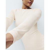M&S Heatgen Medium Thermal Crew Neck Top Light Cream