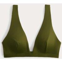 M&S Deep Plunge Bikini Top Fern Green