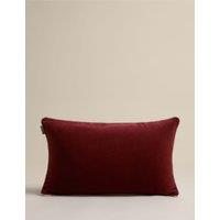 M&S X Kelly Hoppen Pure Cotton Piped Bolster Cushion Red Mix