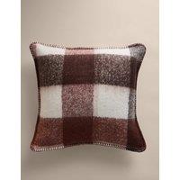 M&S Brushed Mohair Cushion Red Mix