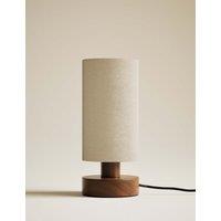 M&S Wooden Table Lamp Brown