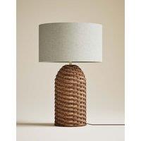 M&S Seagrass Table Lamp with Shade Natural