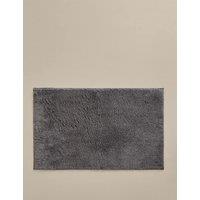 M&S Pure Cotton Tufted Bath Mat Charcoal Mix