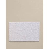 M&S Pure Cotton Tufted Bath Mat White Mix