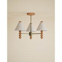 M&S Evelyn 3 Light Ceiling Light Natural