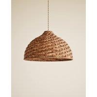 M&S Seagrass Bell Easy Fit Ceiling Lamp Shade Brown