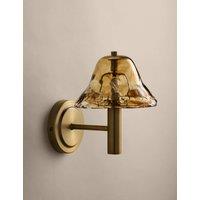 M&S Glass Wavy Wall Light Brown