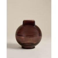M&S Square Globe Band Vase Purple