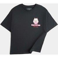 M&S Cotton Rich Capybara T-Shirt (2-8 Yrs) Carbon