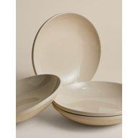 M&S Set of 4 Greenwich Pasta Bowls Cream