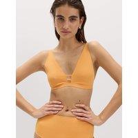 M&S Sculpt Plunge V-Neck Bikini Top Mango