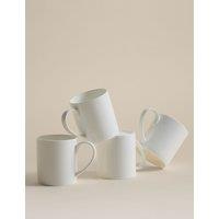 M&S Set of 4 Clarendon Small Mugs White