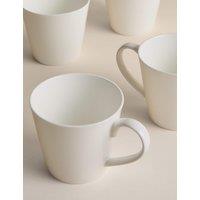 M&S Set of 4 Arlington Medium Mugs White