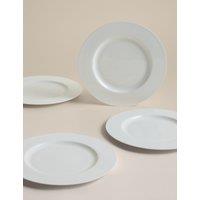 M&S Set of 4 Clarendon Dinner Plates White