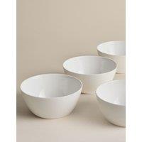 M&S Set of 4 Arlington Fine Bone China Cereal Bowls White