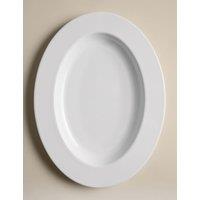 M&S Clarendon Fine Bone China Large Oval Platter White