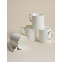 M&S Set of 4 Clarendon Mugs White