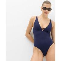 M&S Sculpt Bonded Plunge Swimsuit Midnight