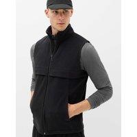 Goodmove Micro Fleece Zip Up Funnel Neck Gilet Black