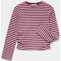 M&S Cosy Striped Long Sleeve Top (6-16 Yrs) Pink Mix