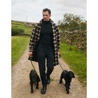 JAEGER Pure Wool Check Overcoat Multi/Neutral