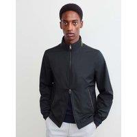 JAEGER Nylon Bomber Jacket Dark Navy