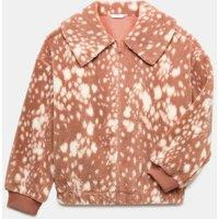 M&S Bambi Print Borg Jacket (6-16 Yrs) Brown Mix