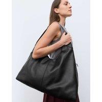 Autograph Leather Top Handle Shoulder Bag Black