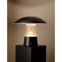 M&S X Kelly Hoppen Kelly Hoppen Metal and Glass Dome Lamp Black