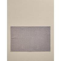 M&S Pure Cotton Ribbed Woven Bath Mat Marble