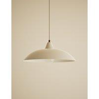 M&S Metal Pendant Light Ivory