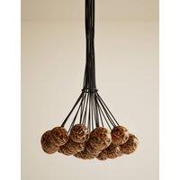 M&S Tortoiseshell Cluster Ceiling Light Black