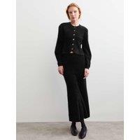 JAEGER Midaxi Skirt with Cashmere Black