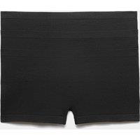 M&S 3 Pack Comfort Rib Seamless Boxer Shorts Black