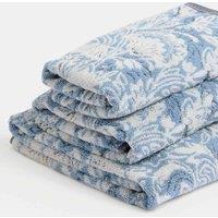 M&S Pure Cotton Floral Towel Blue Mix