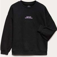 M&S Cotton Rich K-Pop Demon Hunters Sweatshirt (6-16 Yrs) Black