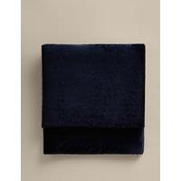 M&S Soft Fleece Throw Navy