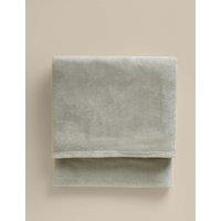 M&S Soft Fleece Throw Green